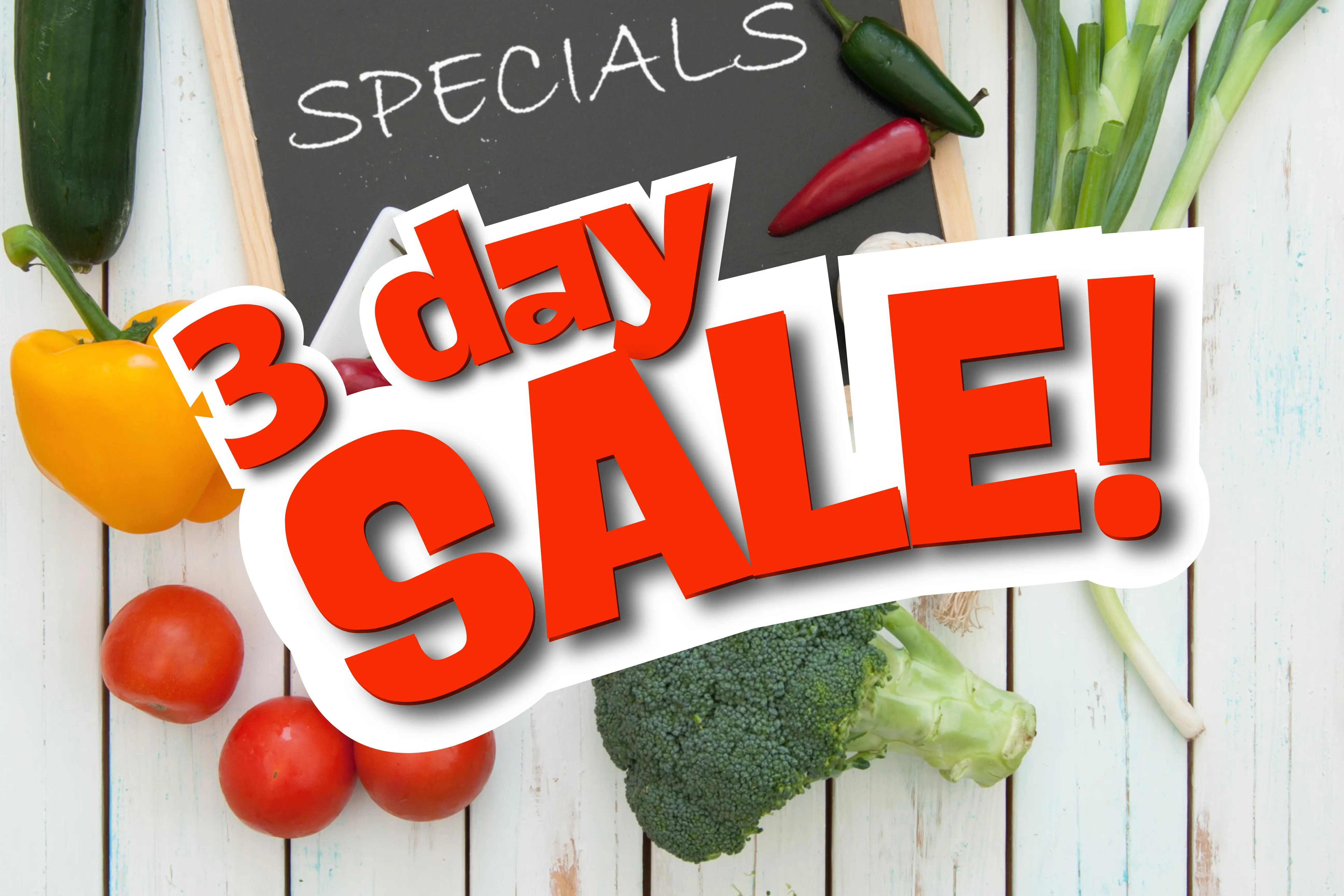 3 day specials